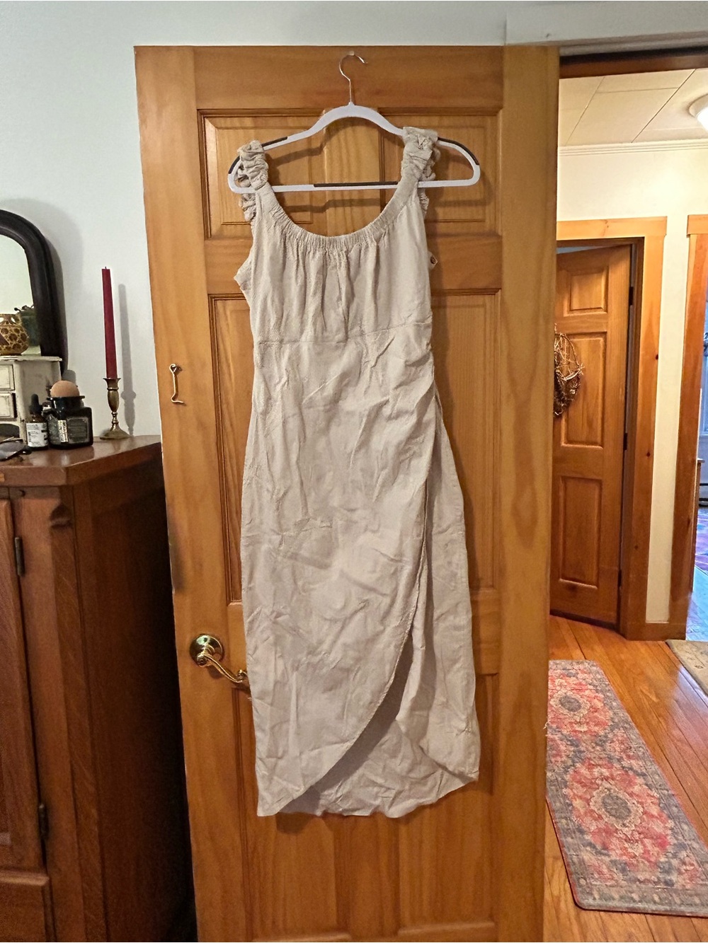 Free People At Dusk Midi Dress L in Little Rabbit, RARE SOLD OUT